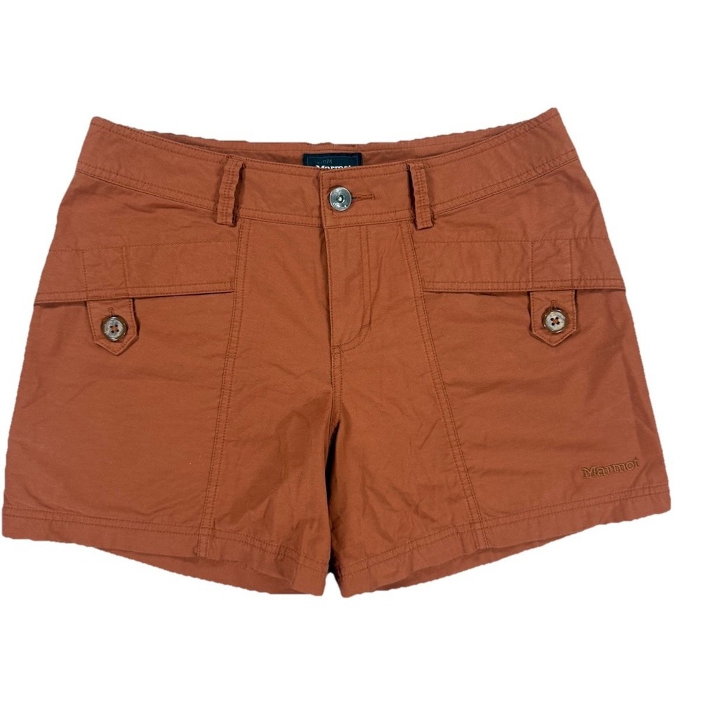 Marmot Shorts Women's 8 Hiking Brown Rust‎ Outdoor Cargo Stretch Casual Athletic